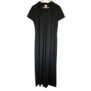 Vintage Braemar‎ Hooded Black Maxi Dress